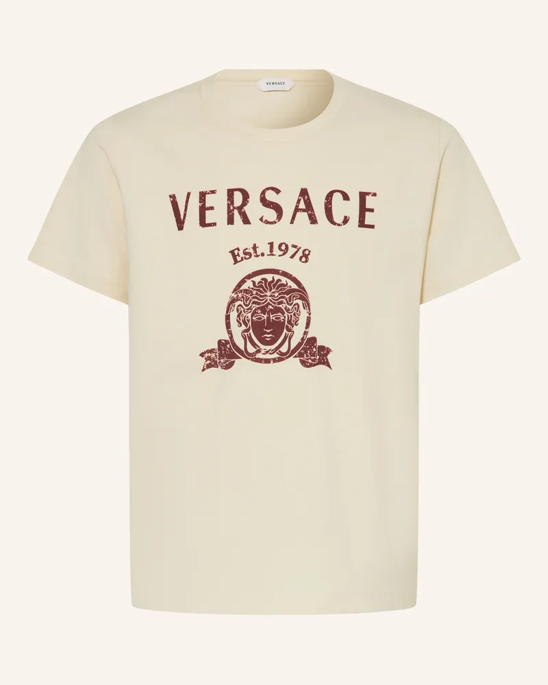 Versace T-Shirt weiss Creme
