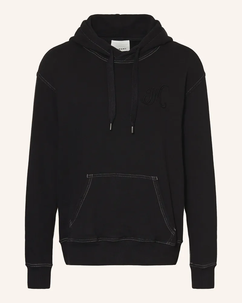 Isabel Marant Hoodie Matte schwarz Schwarz