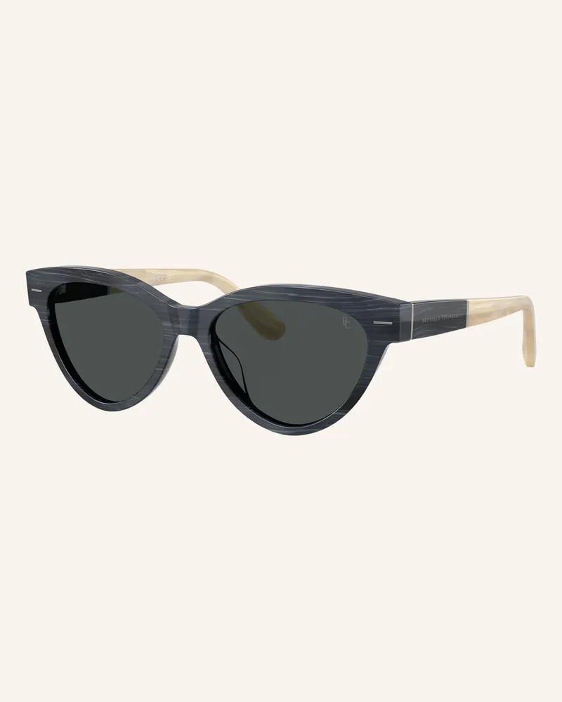 Brunello Cucinelli Sonnenbrille bc4032s schwarz Panama