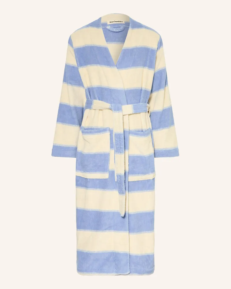 Marimekko Unisex-Bademantel GALLERIA Hellblau