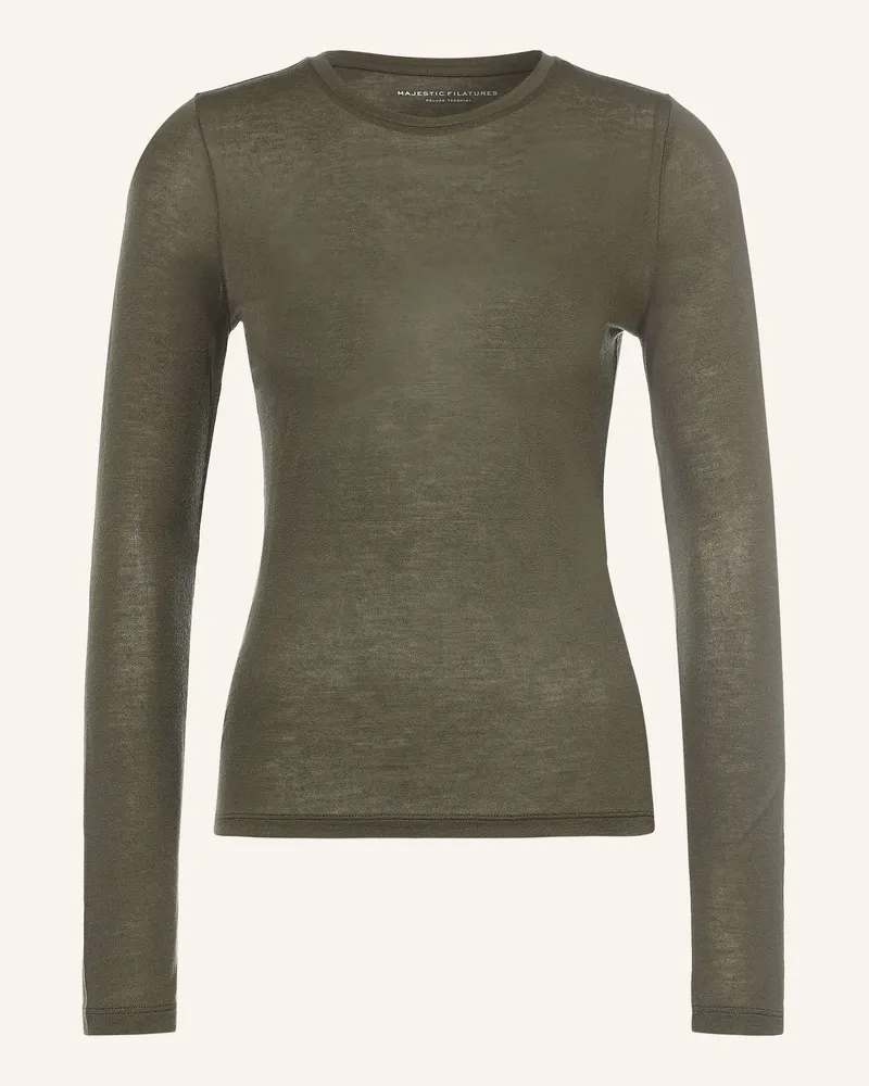 Majestic Longsleeve gruen Khaki