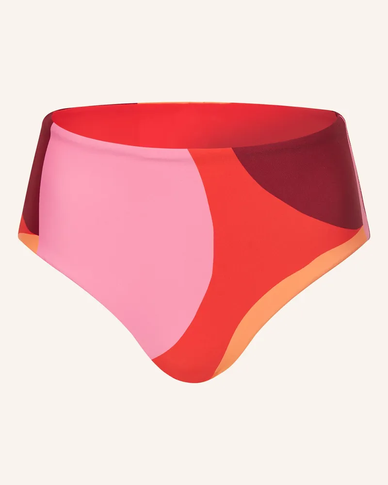 Seafolly Australia High-Waist-Bikini-Hose Sorrento rot Rosa