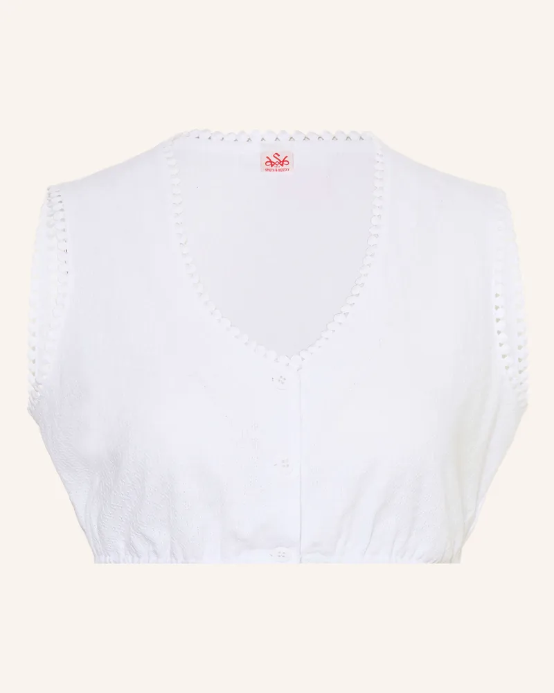 Spieth & Wensky Dirndlbluse Kandis weiss Weiss