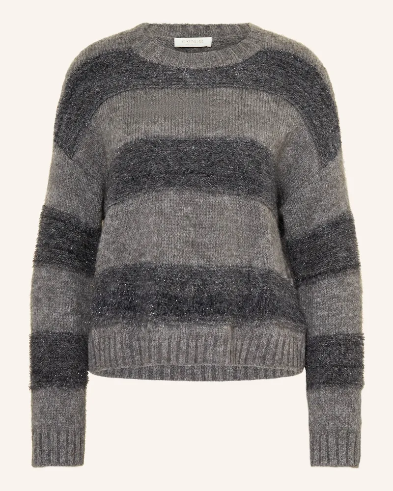 CATNOIR Pullover mit Alpaka und Glitzergarn Grau