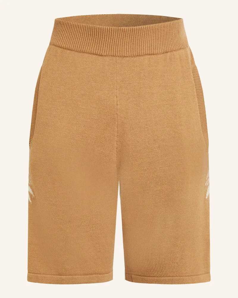 Palm Angels Strickshorts Beige