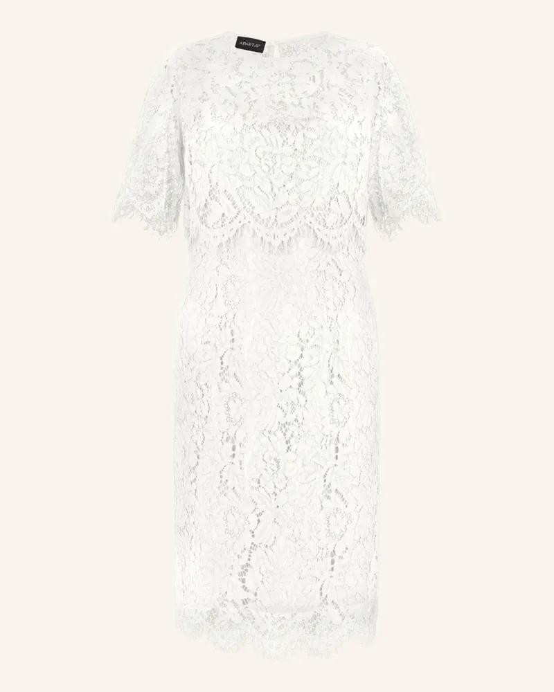 Apart Spitzenkleid Mit Spitzenjacke weiss Creme