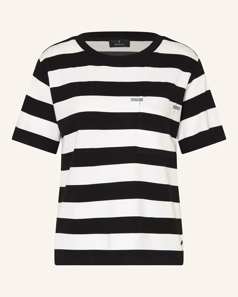 monari T-Shirt mit Schmucksteinen Schwarz