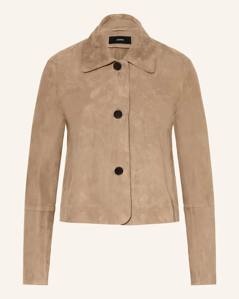 Arma Lederjacke beige Braun