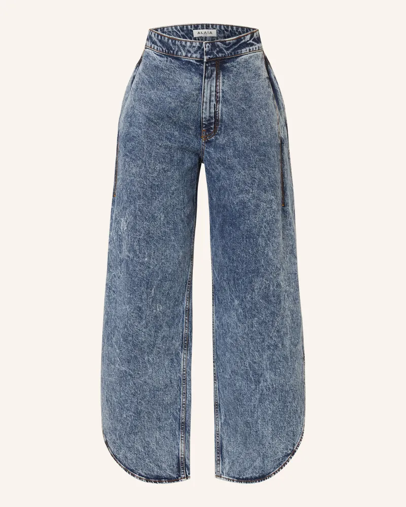 Alaïa Wide Leg Jeans blau 524