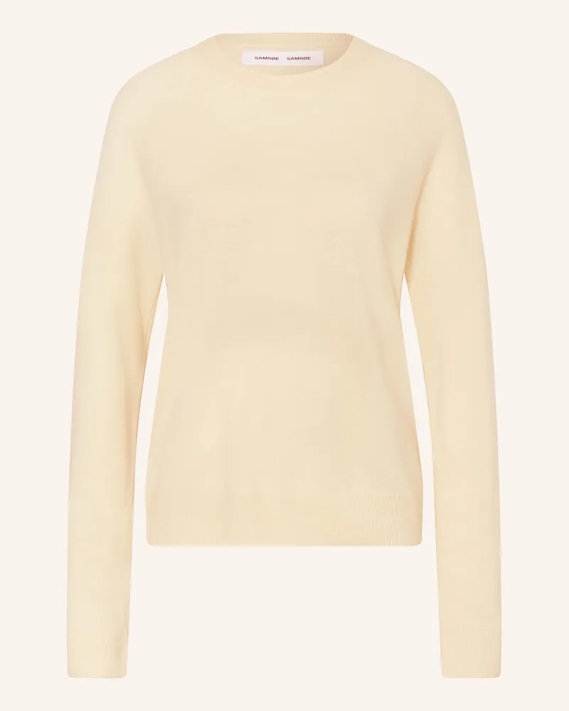 Samsøe & Samsøe Cashmere-Pullover BOSTON Hellgelb