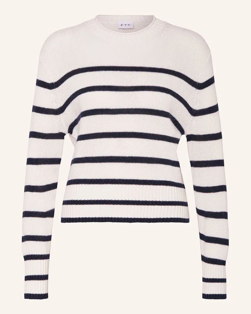 FTC Cashmere Pullover mit Cashmere Weiss