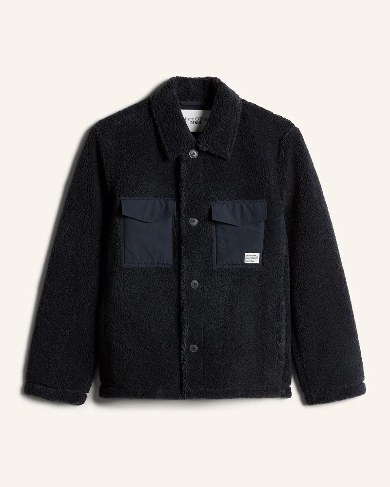 Marc O'Polo Teddyfelljacke blau Blau