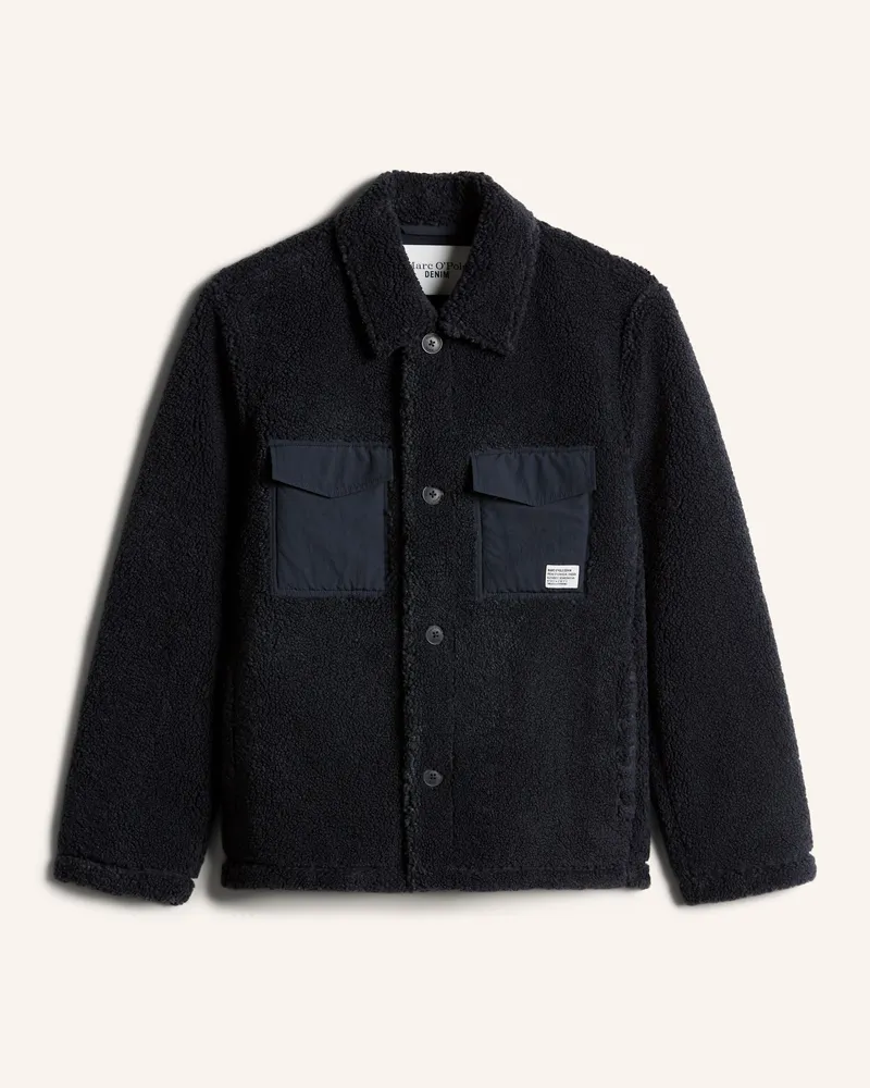 Marc O'Polo Teddyfelljacke blau Blau