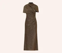 Abendkleid mit Glitzergarn und Cut-outs