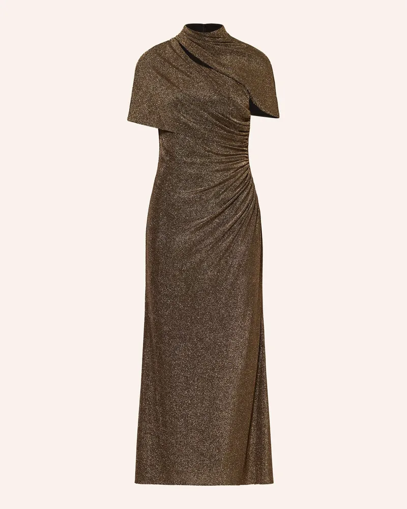 Adrianna Papell Abendkleid mit Glitzergarn und Cut-outs Gold
