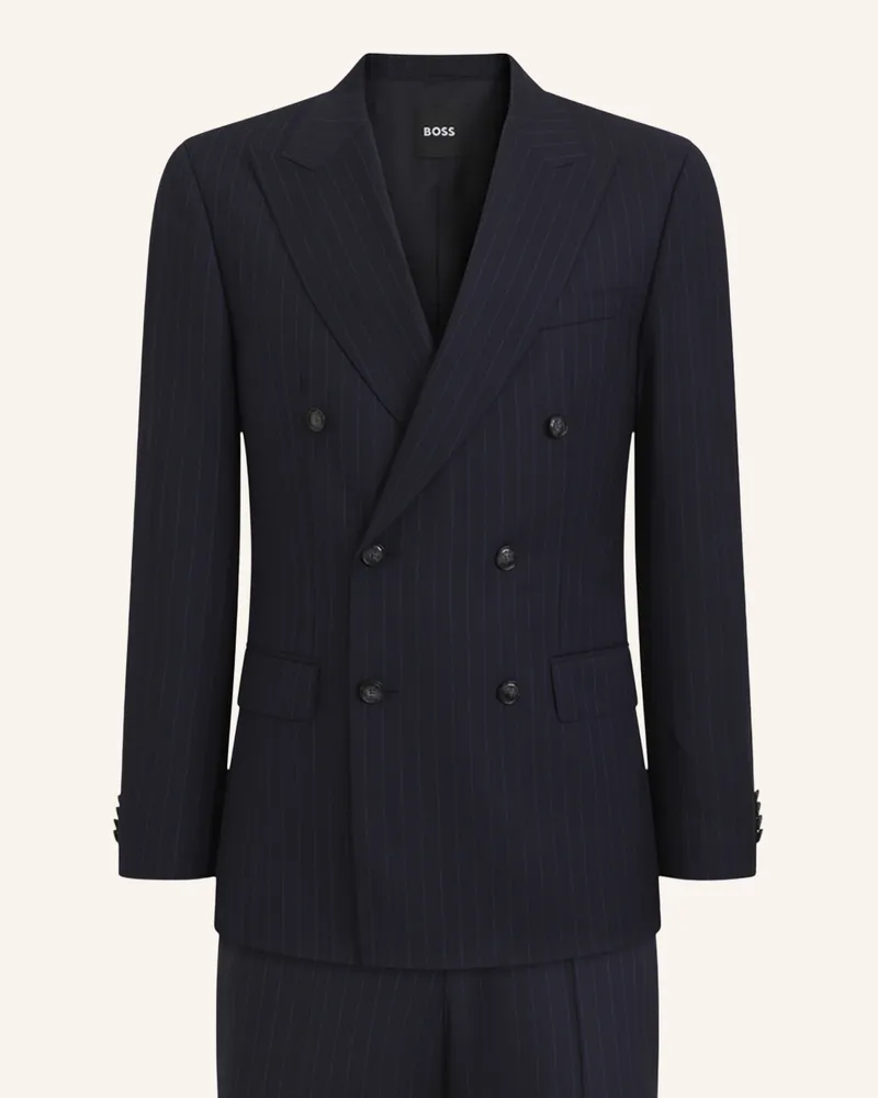 HUGO BOSS Anzug H-Huge-2pcs-Db-264 Slim Fit blau Dunkelblau
