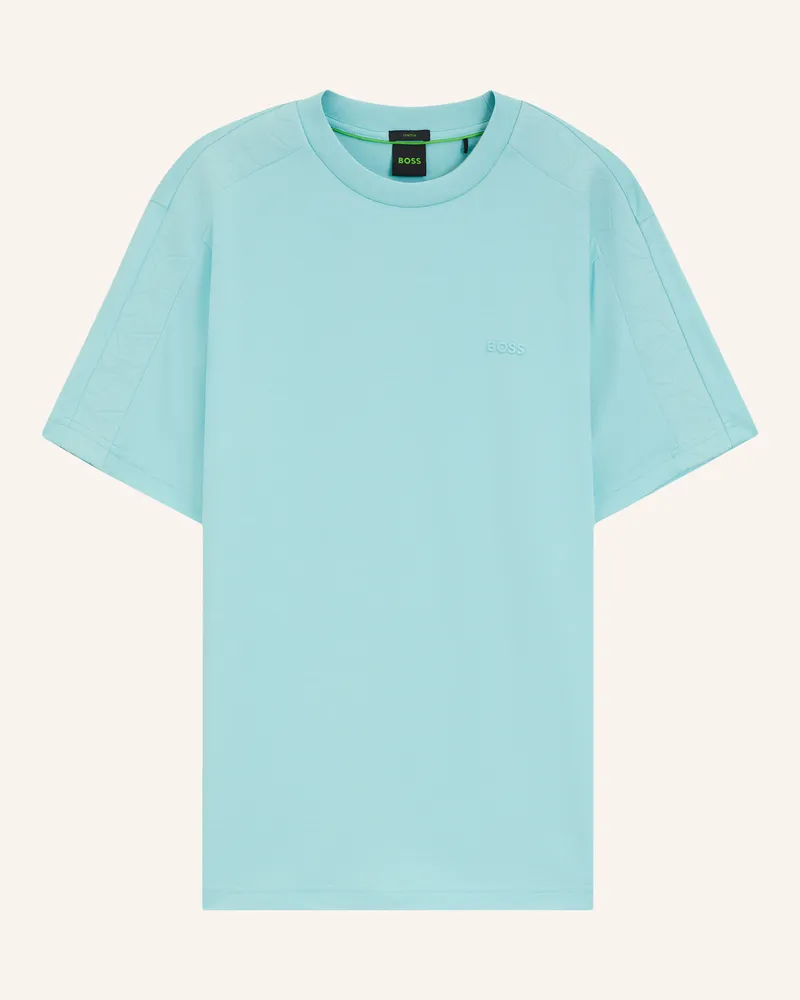 HUGO BOSS T-Shirt Ts_Union Tape Regular Fit blau Blau
