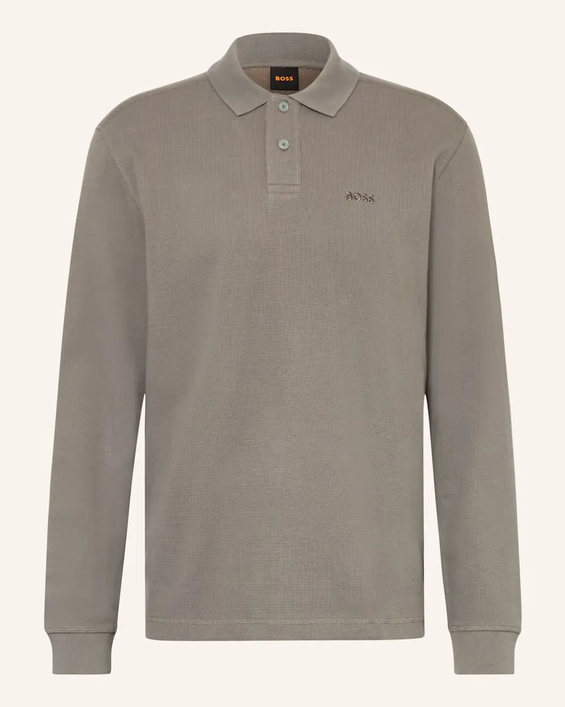 HUGO BOSS Piqué-Poloshirt Pete Regular Fit gruen Khaki