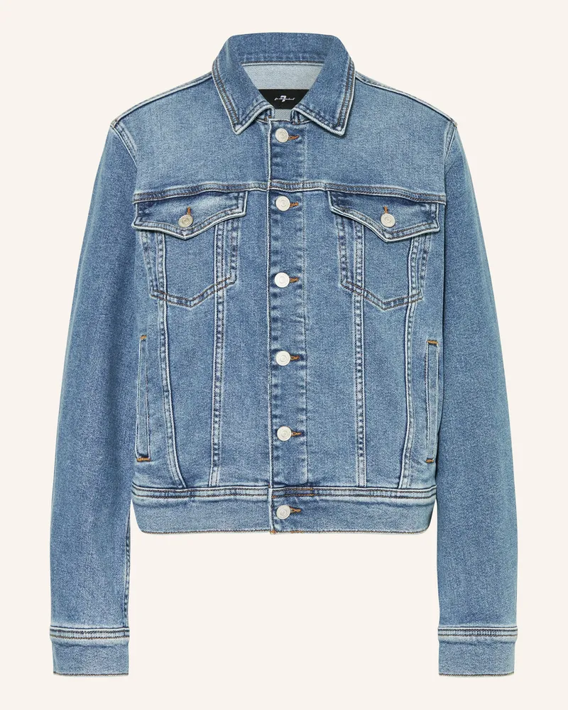 7 for all mankind Jeansjacke ADI TRUCKER Blau