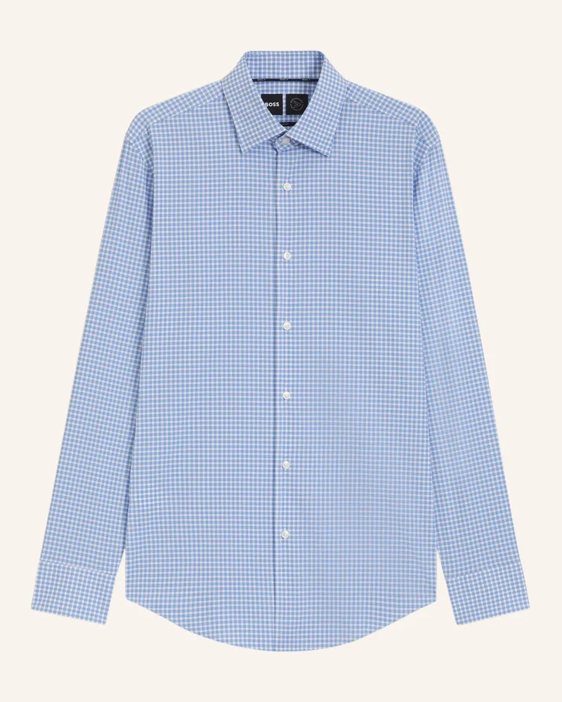 HUGO BOSS Business Hemd P-HANK-KENT-C1-222 Slim Fit Hellblau