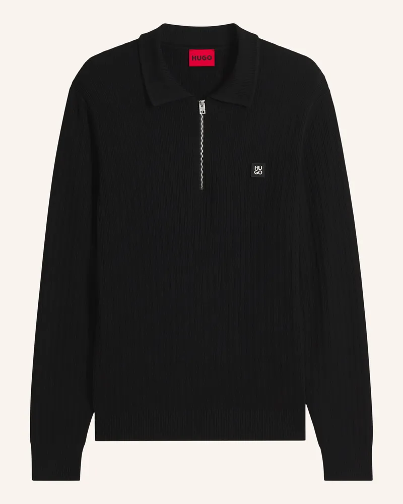 HUGO BOSS Pullover Sastaron Regular Fit schwarz Schwarz
