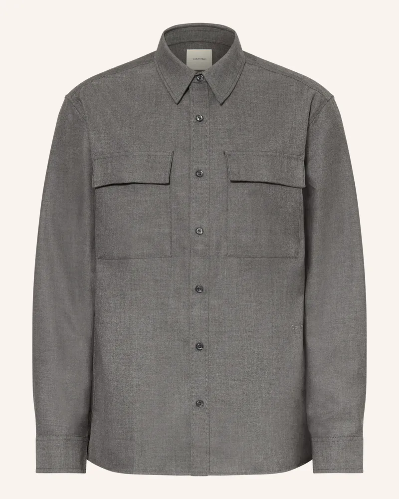 Calvin Klein Hemd Comfort Fit Dunkelgrau