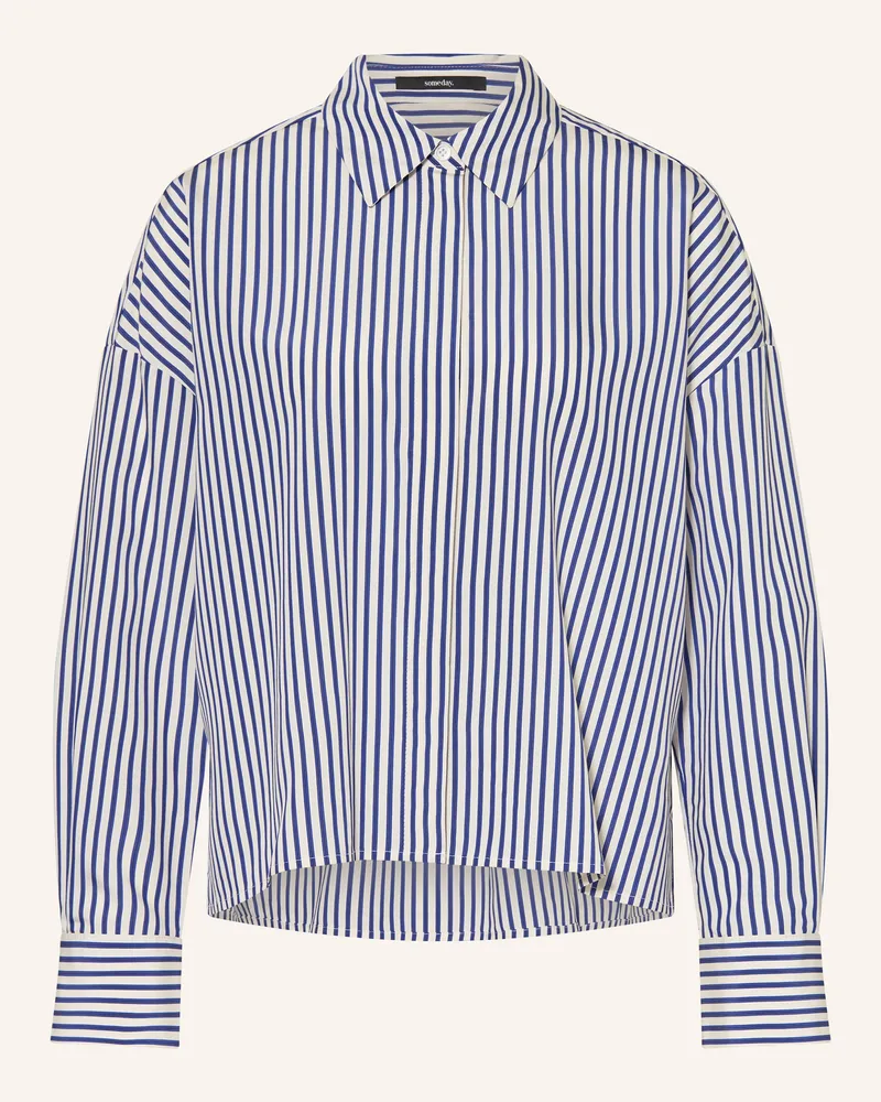 someday. Hemdbluse Zvenja blau Weiss