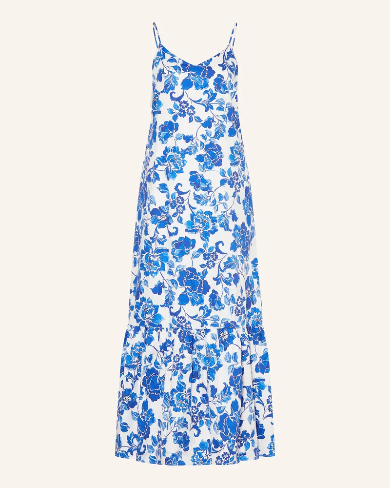 Mrs & HUGS Kleid Mit Volants blau Weiss