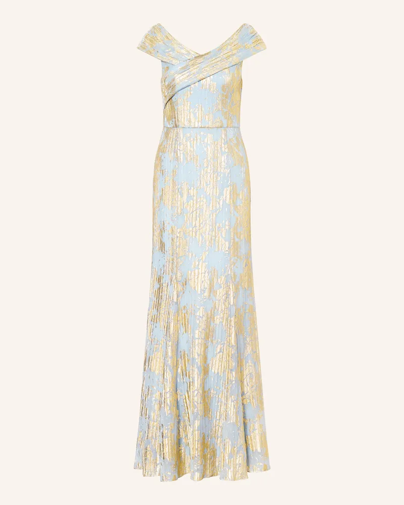 Adrianna Papell Abendkleid mit Glitzergarn Hellblau