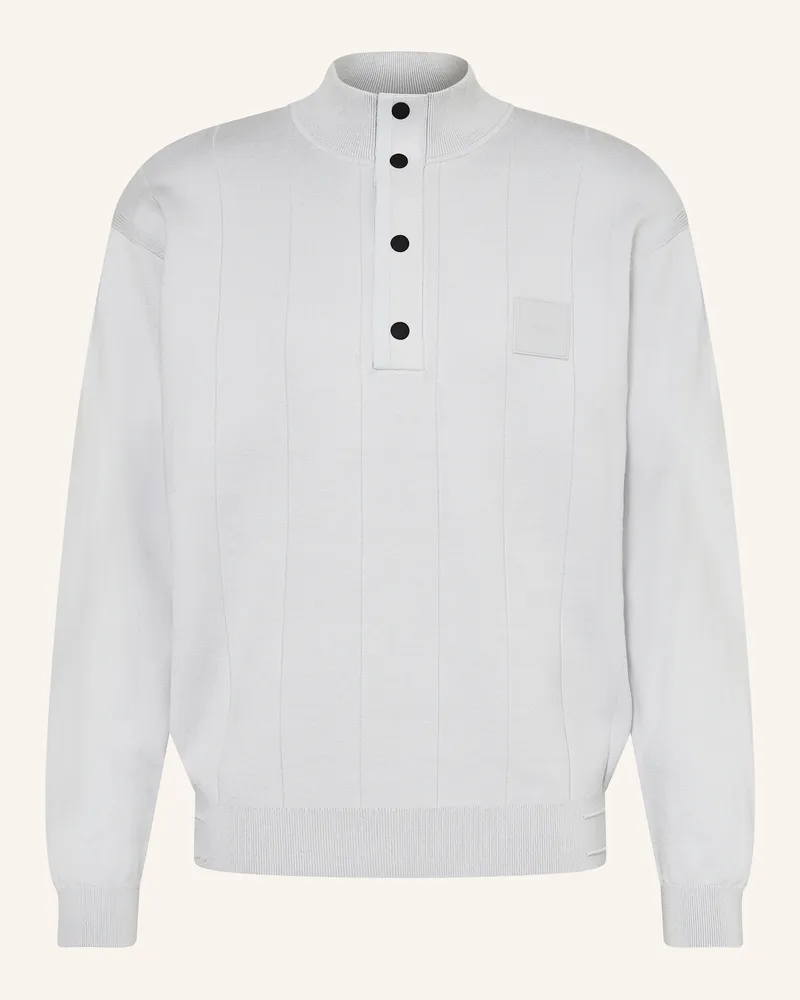 HUGO BOSS Pullover  NEEDLE Hellgrau