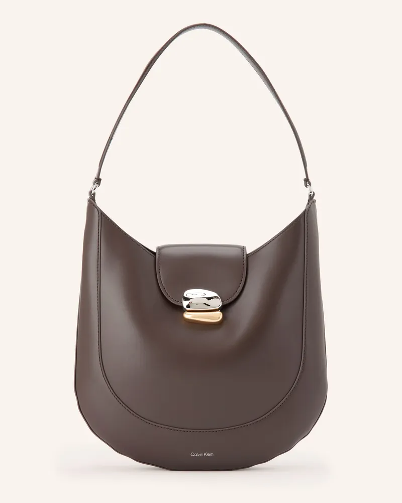 Calvin Klein Schultertasche Medium braun Dunkelbraun