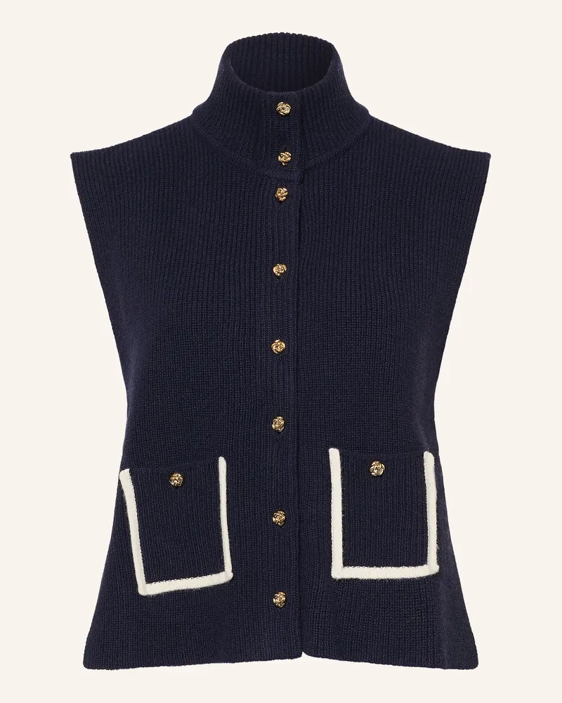 Sandro Strickweste blau Dunkelblau