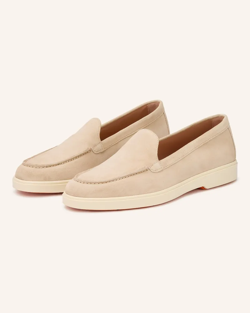 Santoni Slipper YALTAMOC Beige