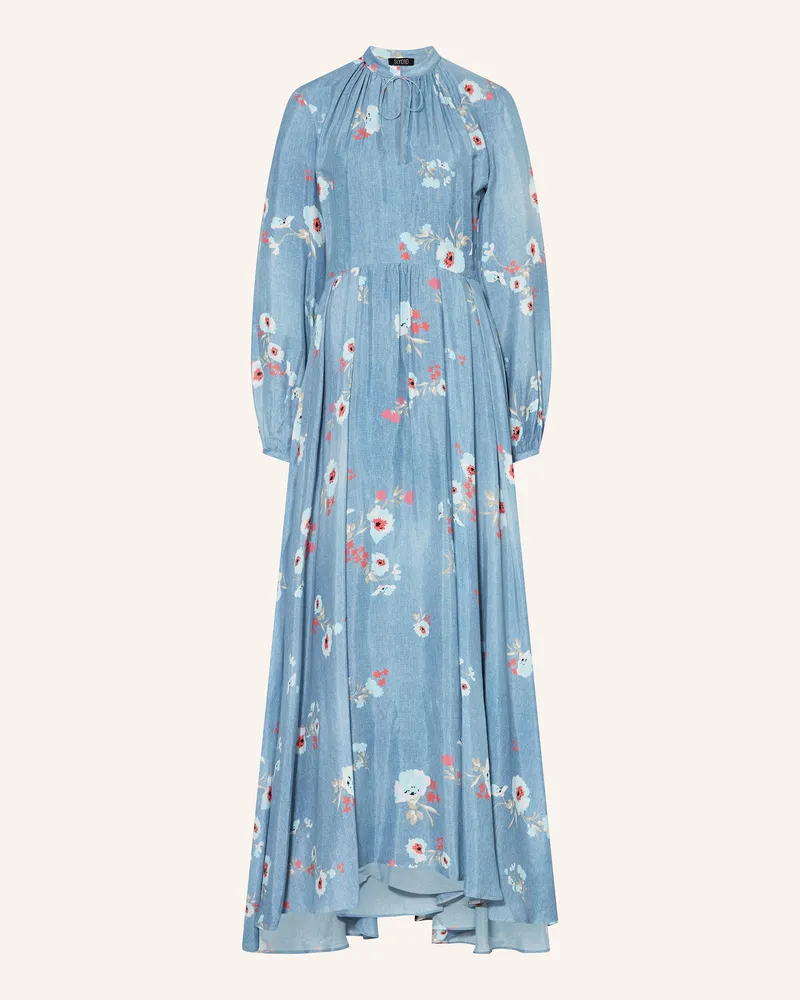 SLY 010 Kleid CHARLOTA mit Seide Hellblau