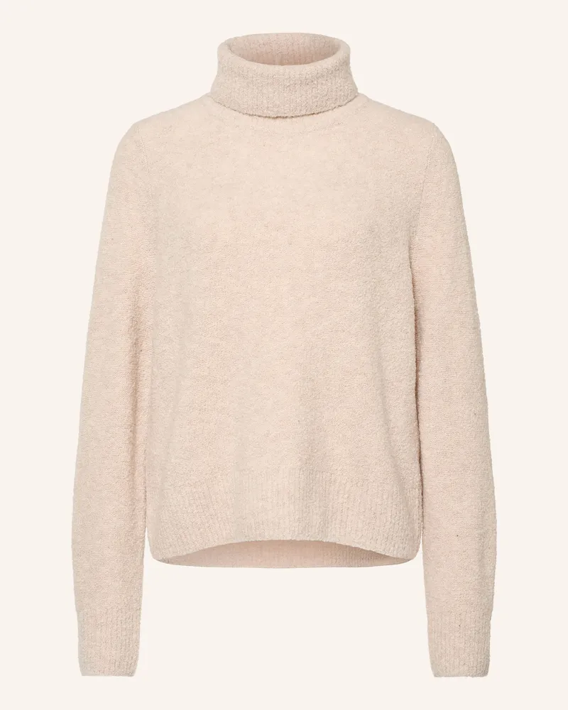 HUGO BOSS Rollkragenpullover Fubrini weiss Beige