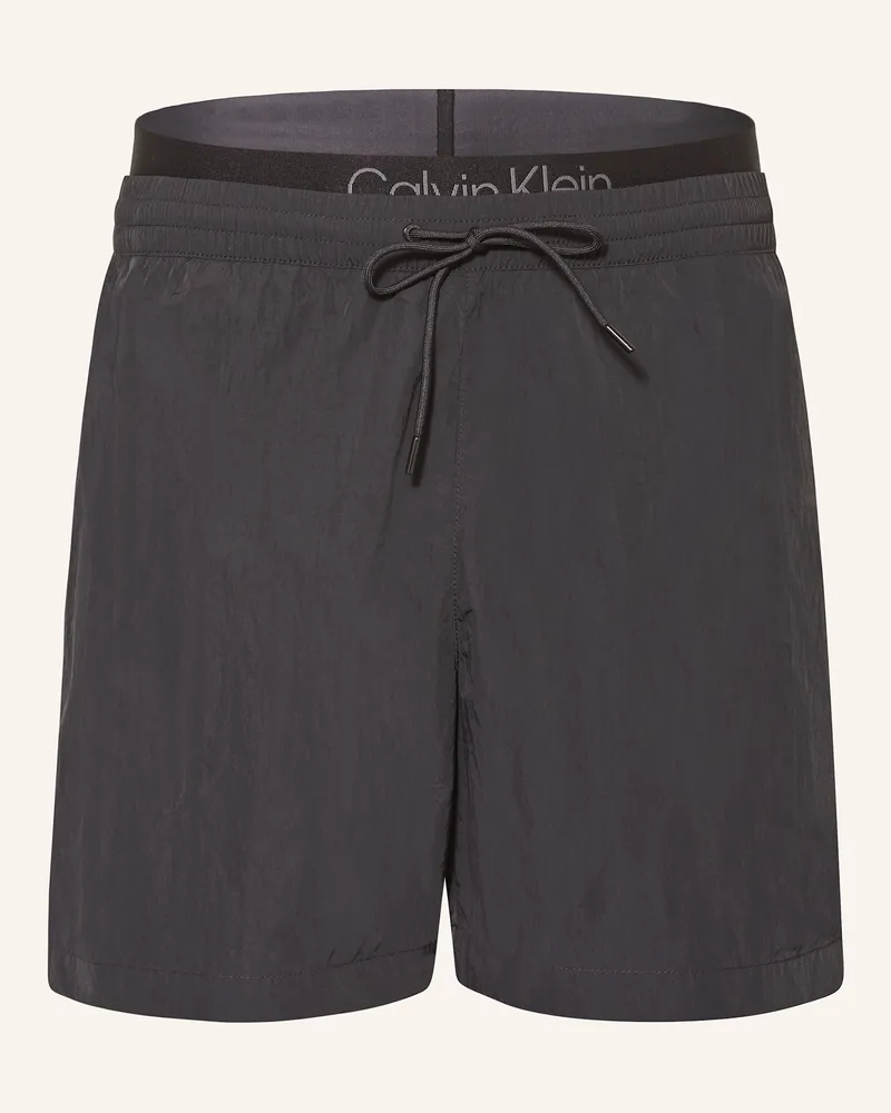 Calvin Klein Badeshorts CK MONOGRAM Schwarz