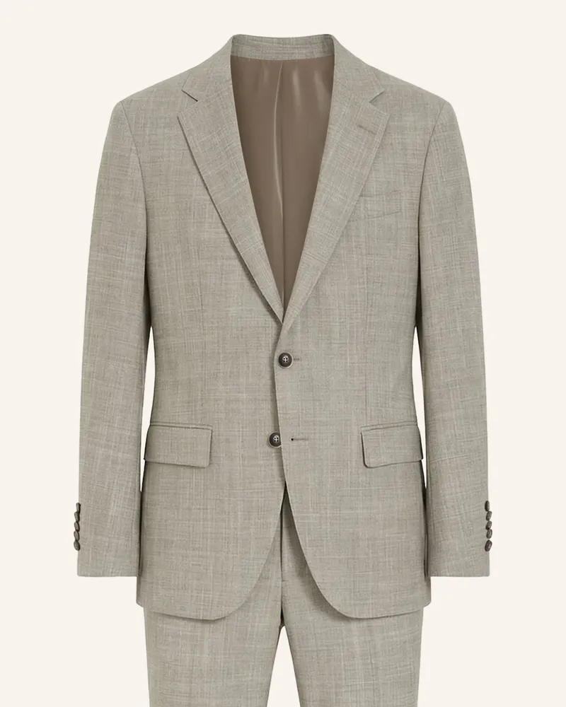 HUGO BOSS Business Anzug L-HARVERS-2PCS-241 Slim Fit Khaki