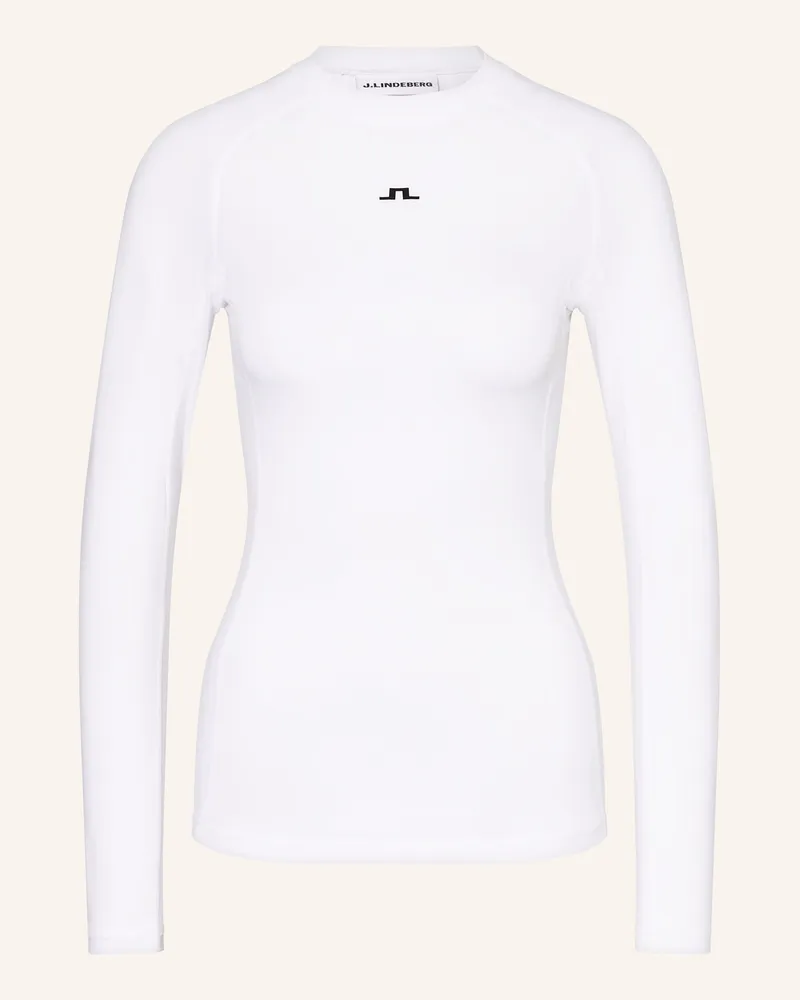 J.Lindeberg Longsleeve weiss Weiss