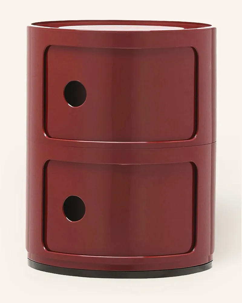 Kartell Beistelltisch Componibili rot Dunkelrot
