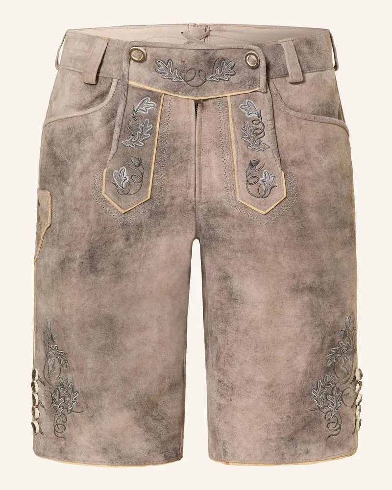 Spieth & Wensky Trachten-Lederhose GEMMA Grau