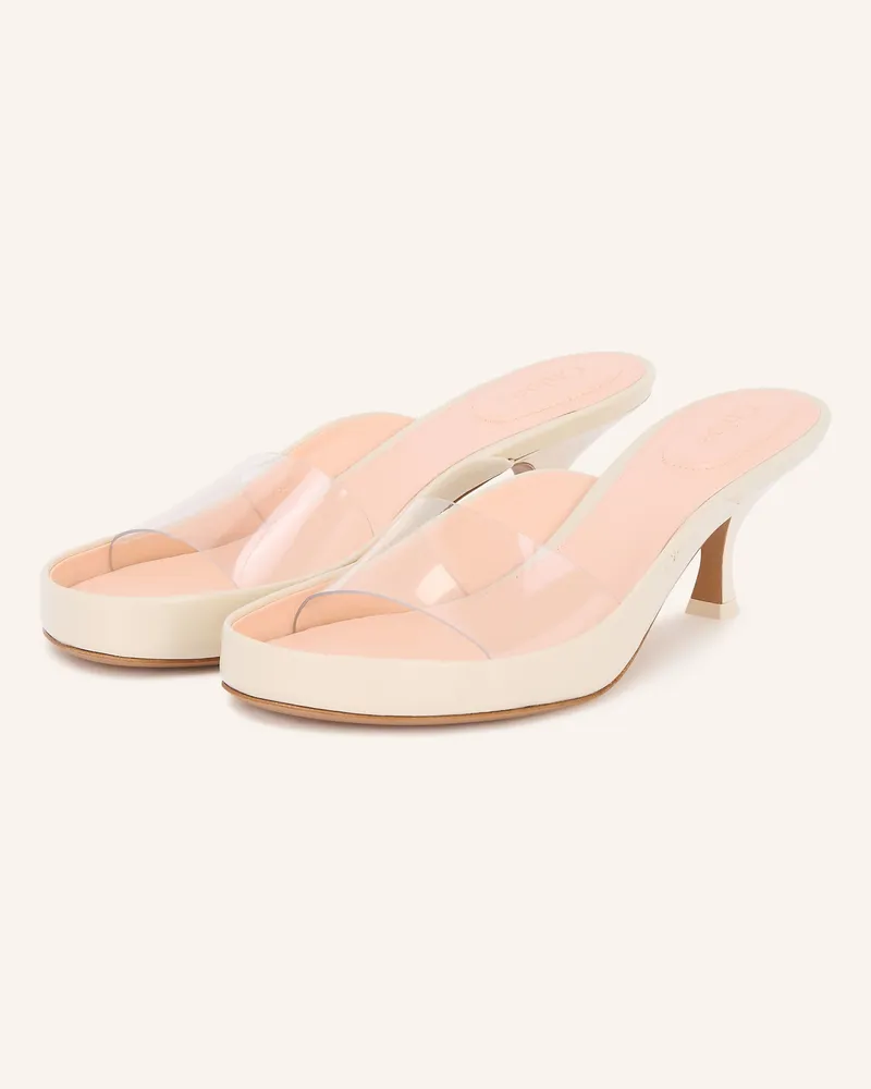 Chloé Mules Junie weiss 22o