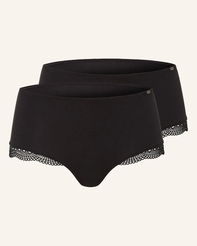 Skiny 2er-Pack Panties Classicotton schwarz Schwarz