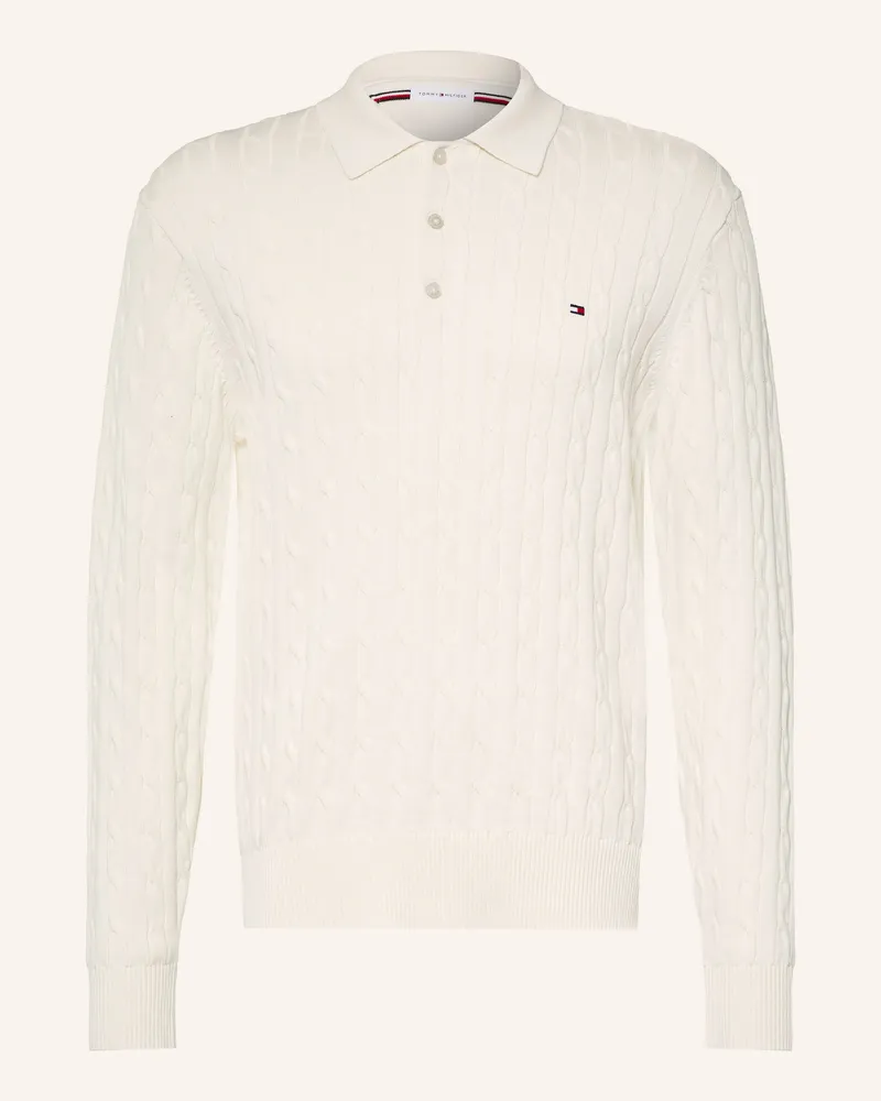 Tommy Hilfiger Strick-Poloshirt beige Ecru