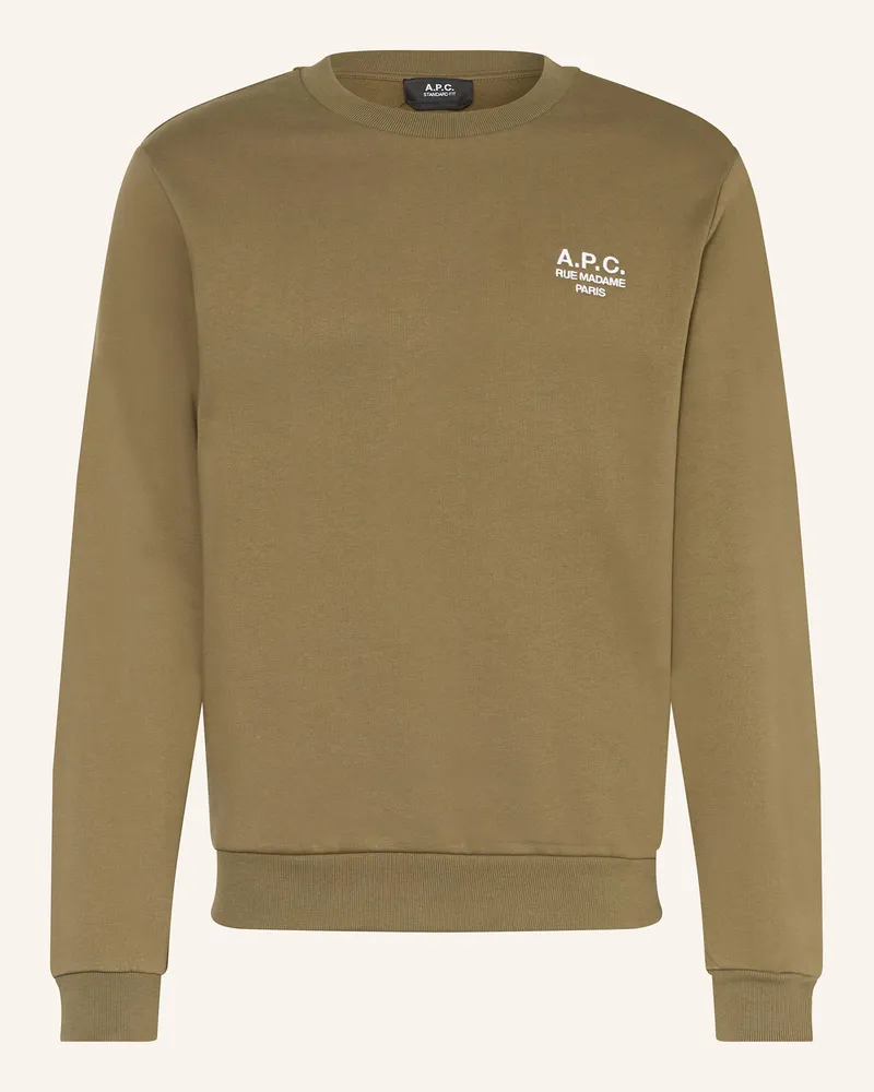 A.P.C. Sweatshirt gruen Khaki