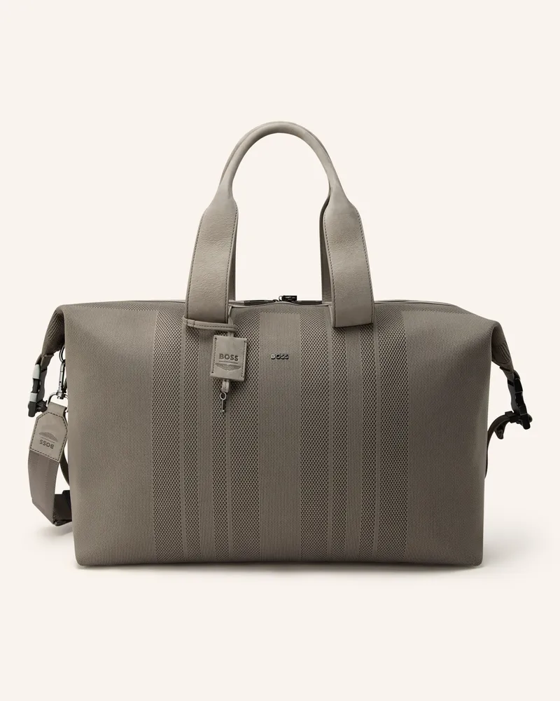 HUGO BOSS Reisetasche Holdall grau Taupe