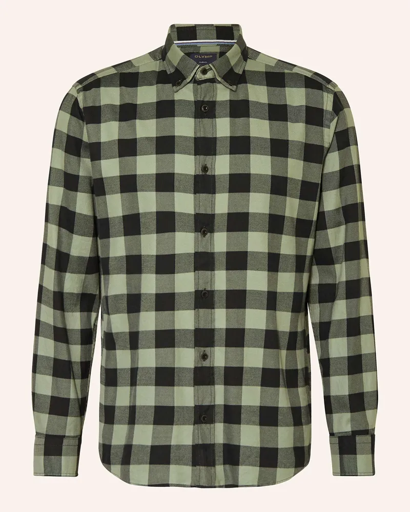 Olymp Hemd Casual regular fit Oliv