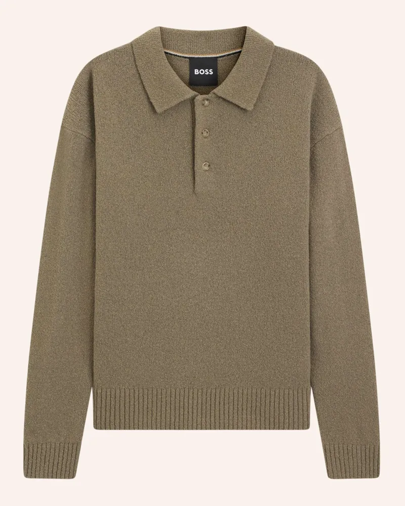 HUGO BOSS Pullover C-HADONE Relaxed Fit Braun