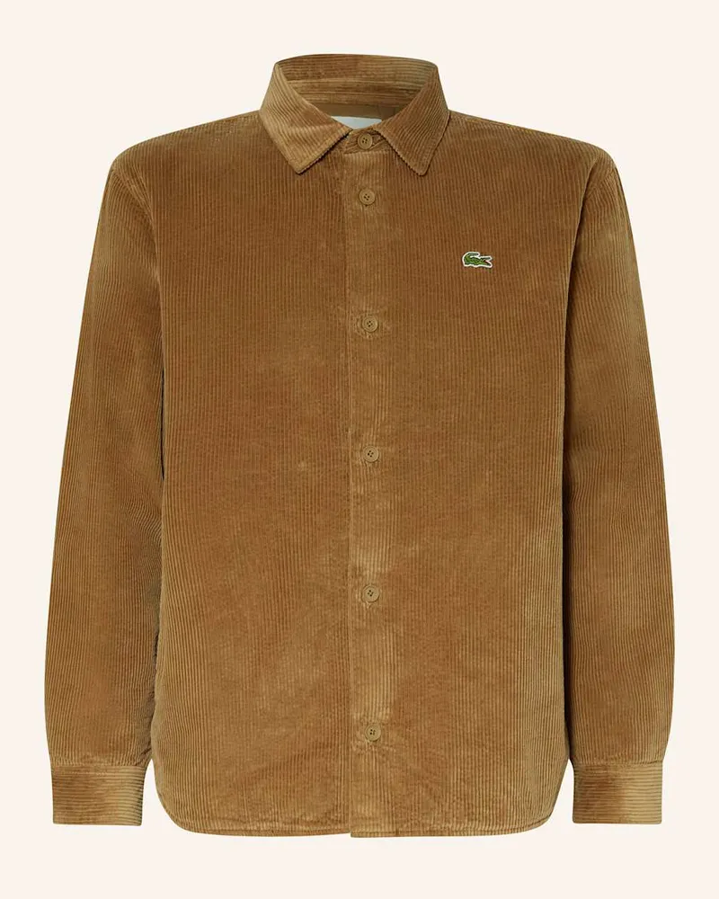 Lacoste Cordjacke Braun