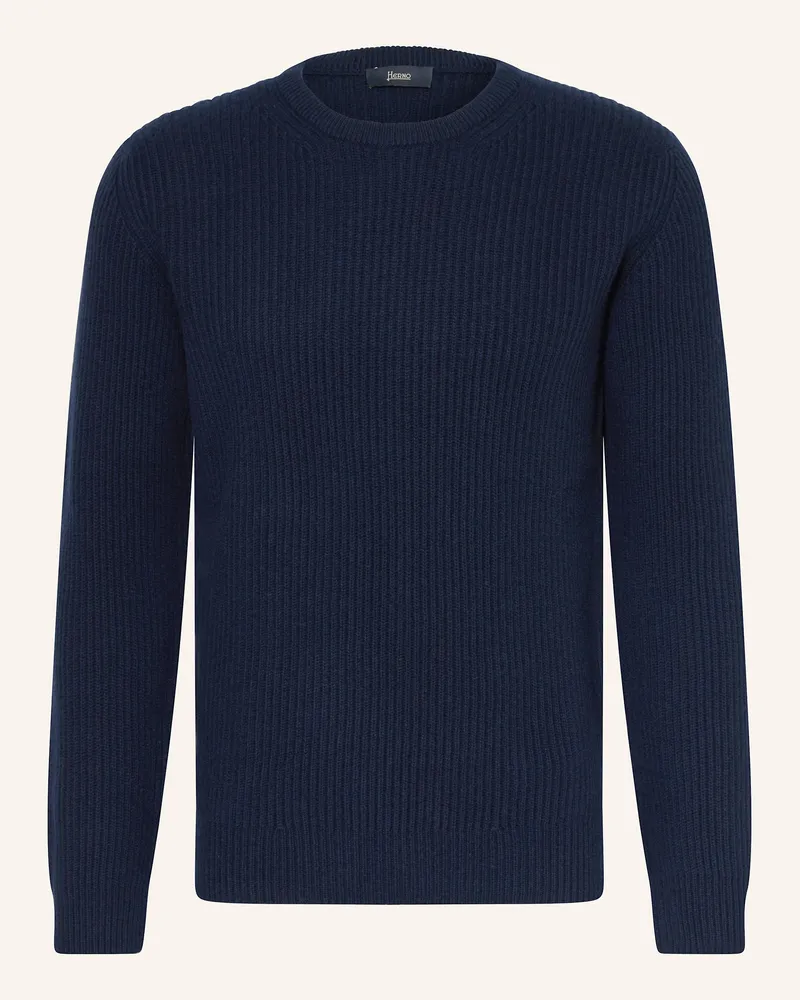 Herno Pullover blau Dunkelblau