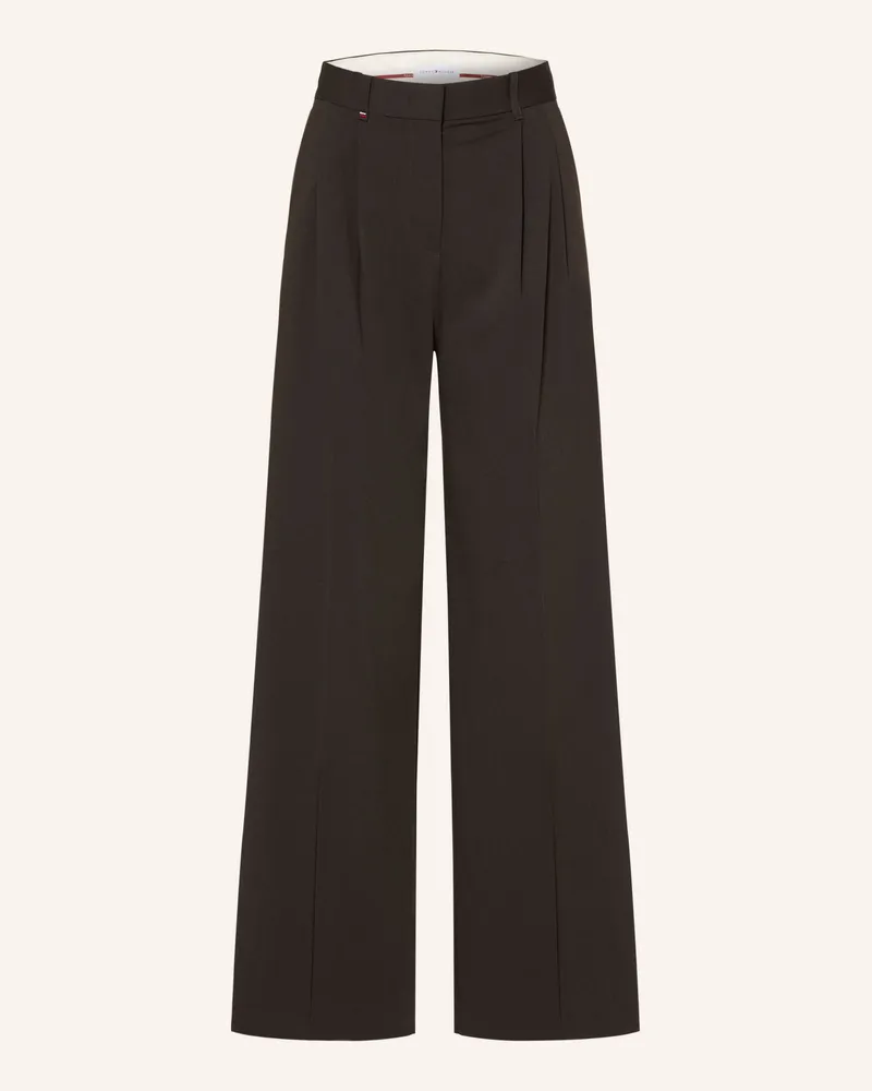 Tommy Hilfiger Marlenehose braun Dunkelbraun
